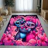 Tappeto da Salotto Antiscivolo con Disegno di Mostro Kawaii a Punti S, Morbido Tappeto per Camera da Letto, Stanza dei Giochi dei Bambini, Divano, Zerbino Decorativo per la Casa, Regalo