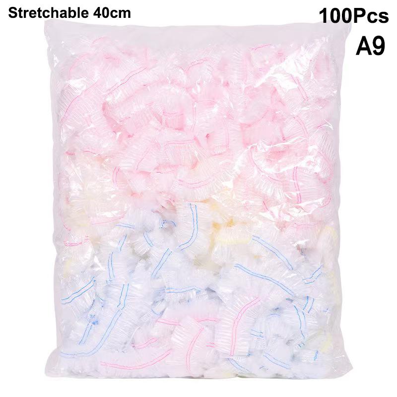 100/500Pcs Disposable Plastic Food Cover Bag Colorful Cling Film Food Grade Reusable Transparent Food Protection Freezing