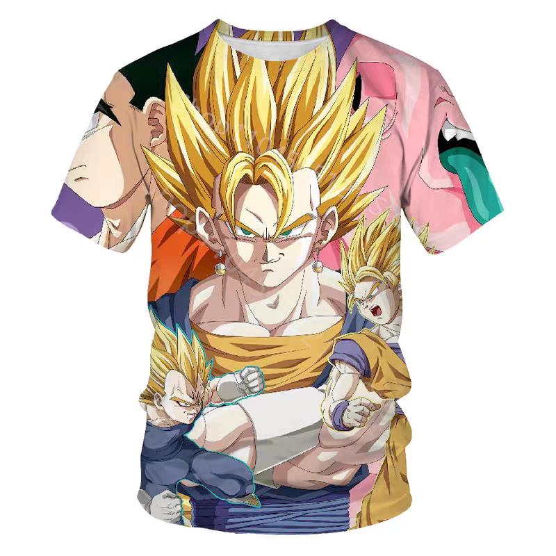 Dragon Ball Tshirt Clothes Kakarot Goku Super Saiyan Vegeta Fashion Streetwear