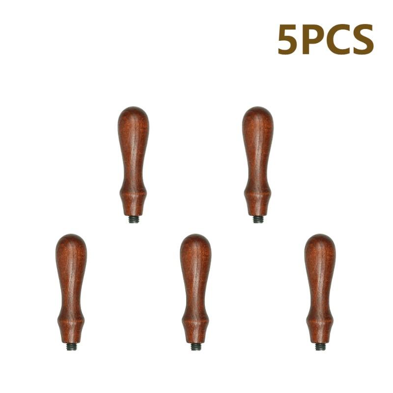 Wooden Stamp Handle DIY Wooden Fire Paint Handle Handmade Antique Stamp Head Handle Envelope Scrapbooking Supplies. White