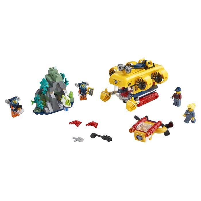 LEGO City Ocean Exploration Deep Sea Submarine Diving Adventure 60264, Multicolor