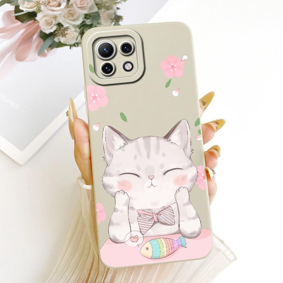 For Xiaomi Mi 11 Lite Casing For Xiaomi Mi 11 Lite 5G Cover Fashion Cartoon Cute Funny Painted Silicone Phone Case