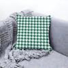 Chic Houndstooth Pattern Style Cushion Cover Premium Comfort Reversible Pillow Cove In One Design For Any Room & Car Interior