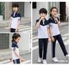 Summer 2020 Couple's Sportswear: Men's Short Sleeve School Uniform Set