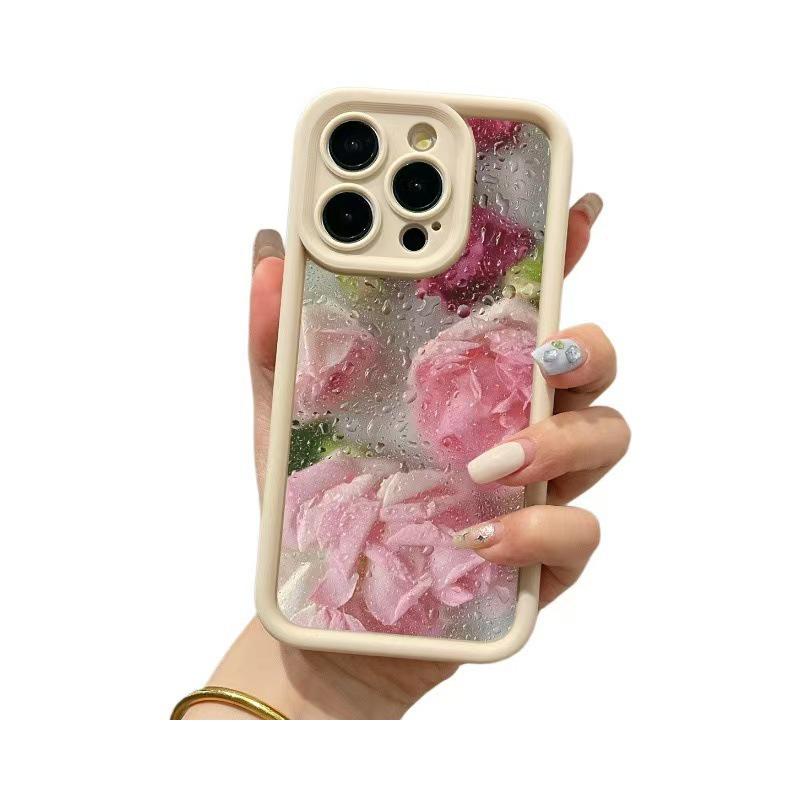 Apple iPhone 13 Pro Max Thickened Water Drop Flower Phone Case