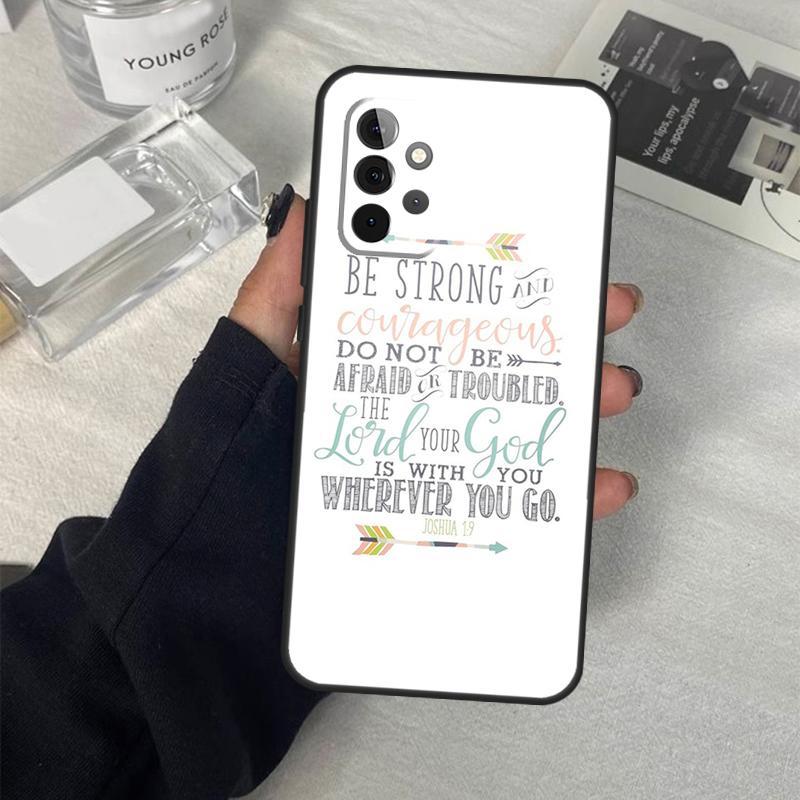 Bible Verse Jesus Christ Christian Case For Samsung Galaxy A53 A33 A23 A13 A14 A24 A34 A54 A52 A32 A22 A12 A51 A71 A21S Cover