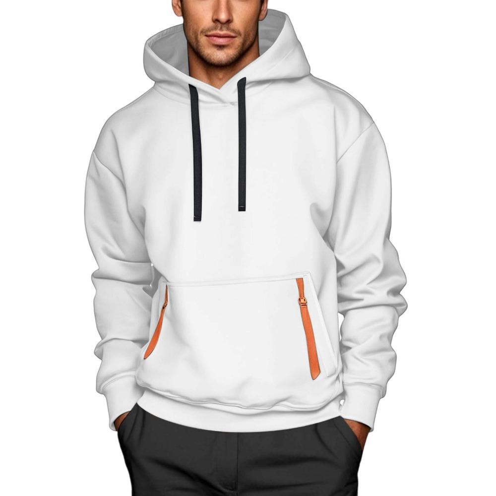 New Arrival Loose Large Size Zipper Sweater Autumn and Winter Fleece Jacket Men's Y2K Hooded Leisure