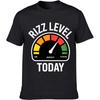 Mens Unisex Comfort Tshirt Plus Size Summer For Her T Shirt Rizz Level Gauge Today Short Sleeve Travel O Neck Tee Shirt