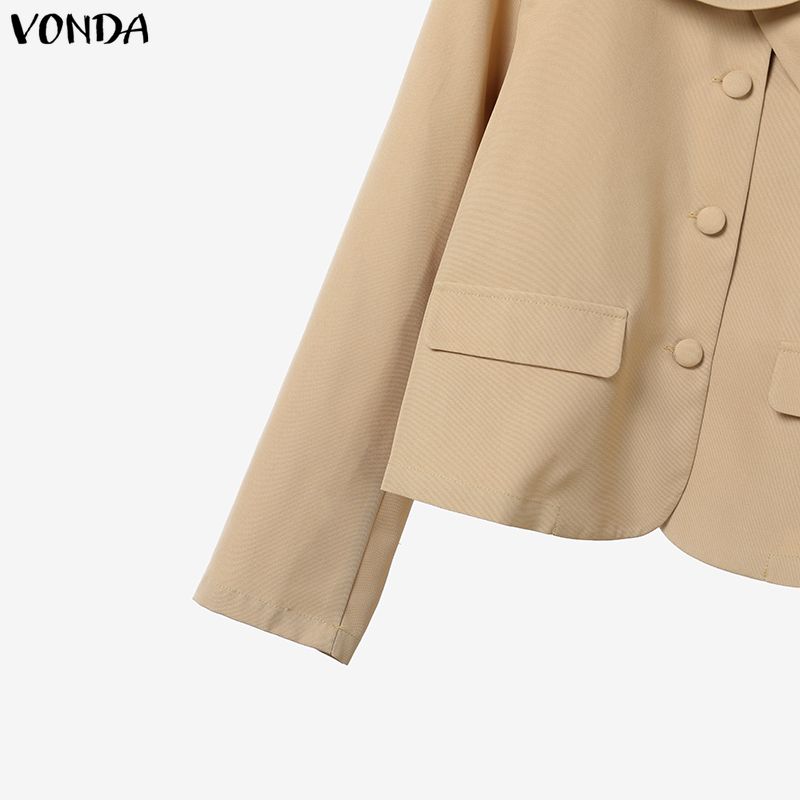 VONDA Elegantní dámské outfity Dlouhý rukáv Mašle Blůza a Kalhoty Ležérní dvoudílné obleky