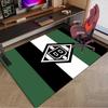 1PC Green Black Borussia Rug Game Carpet, Floor Mat for Bedroom Living Room Entryway Rug, Home Decor Idea Gift for Christmas birthday