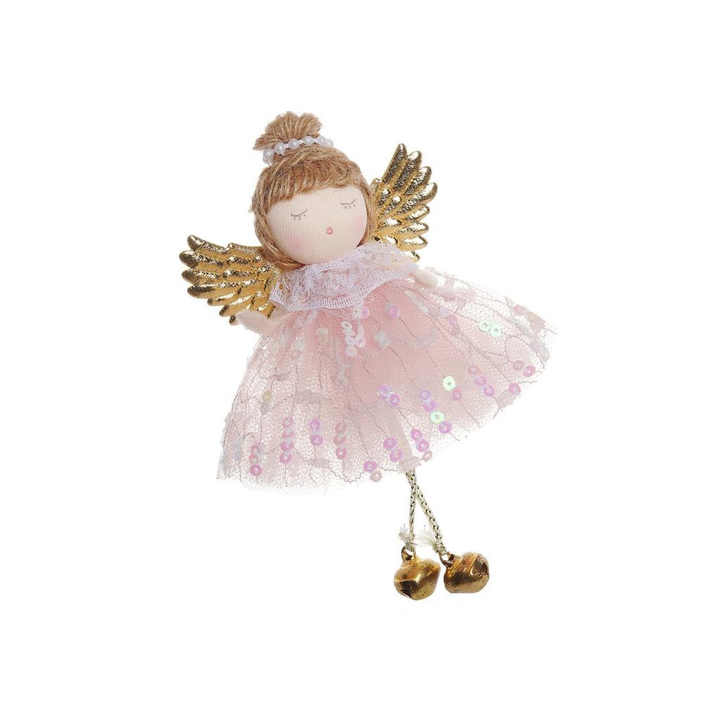 Christmas Angel Ornamentation Doll Pendants Fabric Decors For Tree Fireplace Window Safe Design MultiOccasion Use