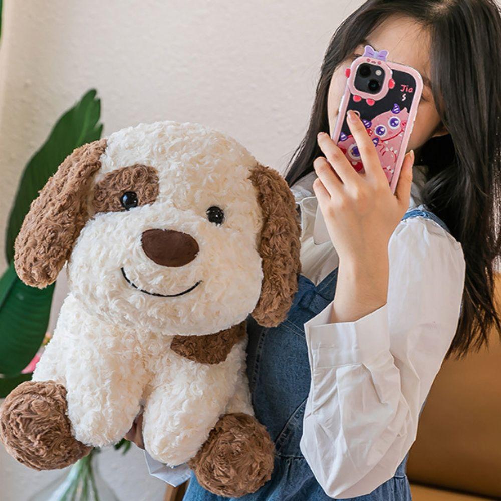 Brown Spot Simulation Dog Plush Toy Smile Shiba Inu Plush Dolls Animal Puppy Dolls  Birthday Gifts