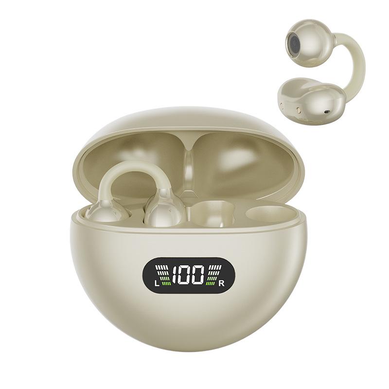 Q71 Ear-Clip Bluetooth Headset: Digital Display, High-Quality Sound, Long Battery Life for Sports