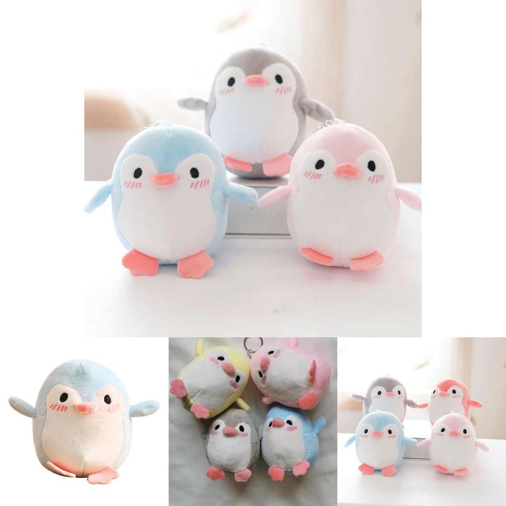 Cute Penguin Plush Toy Pendant For Children's Backpacks And Suitcases 12cm Blue