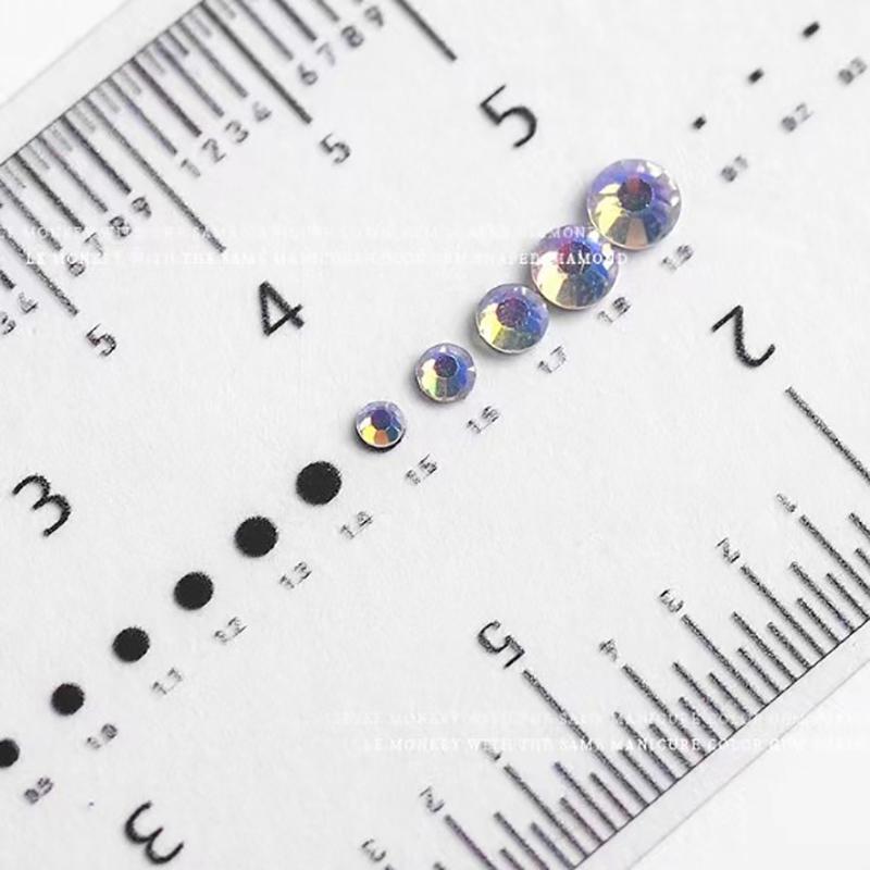 Nail Measure Easy Ultra-Thin Soft PVC Ruler Manual Fake Nails Measuring Size Transparent Map Caliper Ruler Nail Art Tool