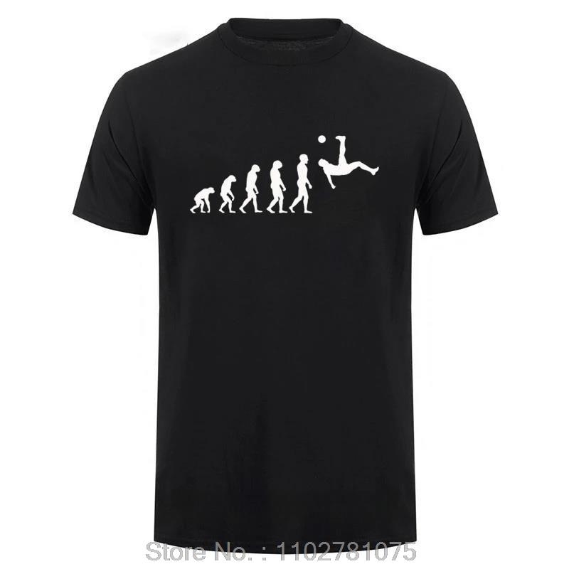 Men's Clothing Soccering Evolution Oversized T-shirt Footballer Cotton Tshirt Faddish Vaporwave Sports Fitness T Shirt Tops