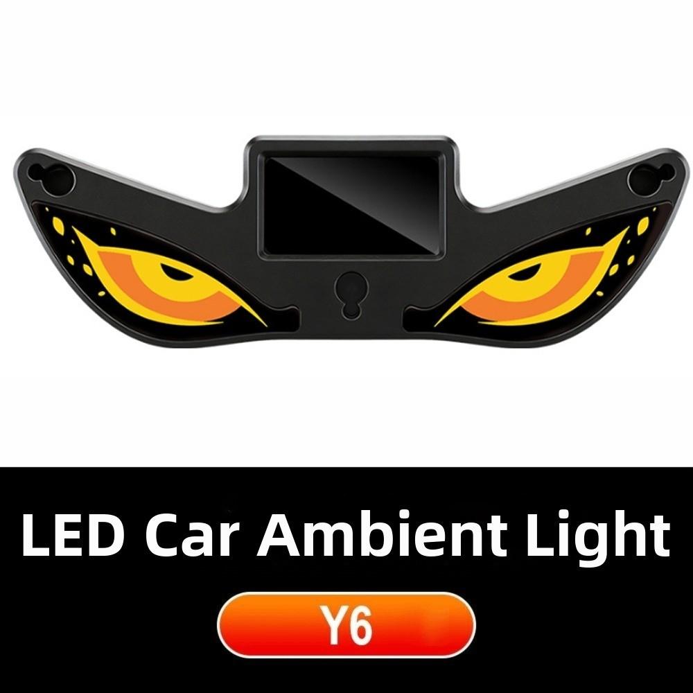 Wireless Solar LED Car Light Suction Cup Devil Eyes Car Light New Car Warning Light