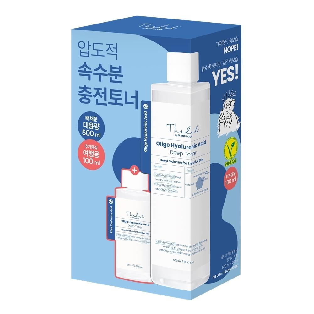 The Lab Biblandoo [Large Volume Fast Moisturizing Explosion] The Lab Biblandoo Oligo Hyaluronic Acid Deep Toner 500ml Large Volume Plan  +100ml 