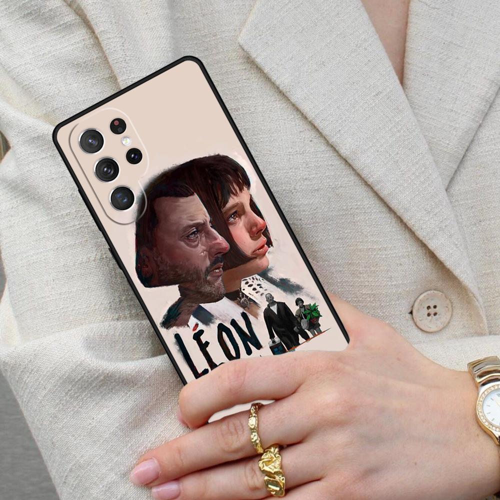 Cartoon Killer Leon Uncle Girl Cell Phone Case for Samsung Galaxy S26 Ultra S25 S24 S23 S22 S21 S20 Note10 Cover