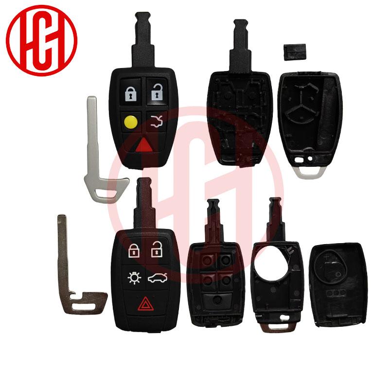4/5 Buttons Smart Remote Car Key Shell Case Cover For Volvo XC70 XC90 V40 V50 V70 V90 C30 C70 S60 S40 D5 Key Shell