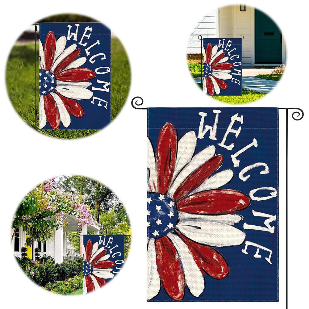 45x30 см Патриотический Садовый Флаг 4 Июля Внешний Садовый Флаг День Независимости Приветственный Флаг для Двора для Двора Наружное Украшение China Mainland