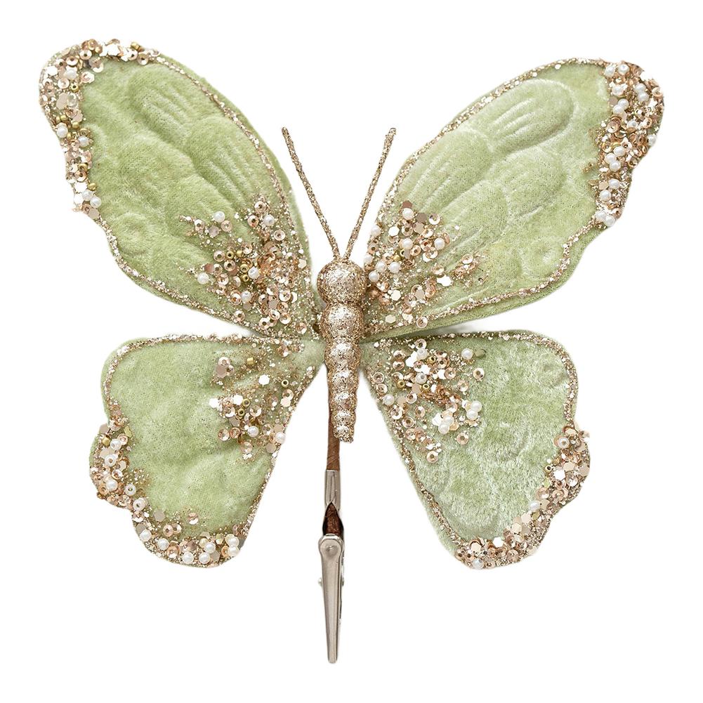 Für Weihnachtsbaumdekoration Mehrfarbig Glitzer Flanell Schmetterling Hängende Verzierung Größe 14 bis 19 cm Feiertagszubehör