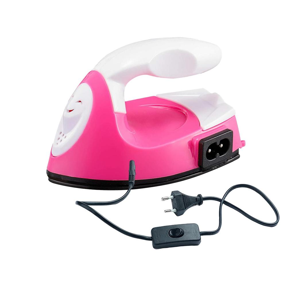Mini Iron Multipurpose Heat Transfer Handy Small Fitments Stable Electric Iron for Home Clothes Vinyl Projects Shoes EU Plug