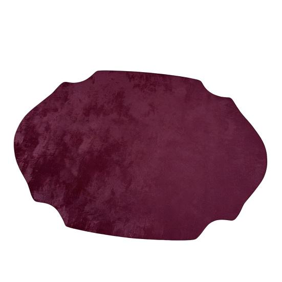 Retro Irregular Oval Placemat Heat Resistant Non-Slip Dining Placemat Elegant A вино красного