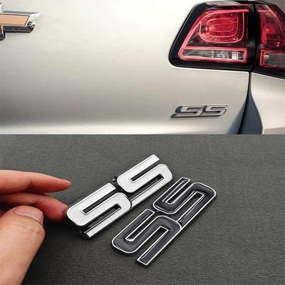 3D Metal Logo SS Car Body Sticker Rear Trunk Badge Front Grille Emblem For SS Cam/aro Cru/ze Eq/uinox Bla/zer Accessoeies