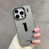 Lucky Numbers7 3 Electroplate Silver IMD Phone Case For iPhone 15 12 13 14 11  Pro Max XS X XR 7 8 14 15 Plus Couple Cover