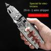 New High-carbon Steel Wire Stripping Pliers 28 in 1 Multifunctional Wire Stripping Tool Hand Tools Non-Slip Pincers Electrician