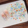 50Pcs Candy Color Ice Flower Nail Art Zircon Charms With Sparkling Effect For Home Diy Nail Salon Decoration
