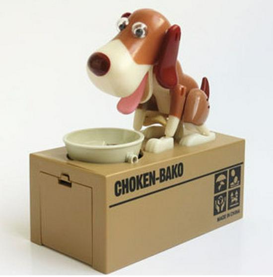 Creative Electric Cartoon Money-Eating Dog Piggy Bank - Lucky Dog Children's Birthday Gift