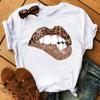 Red Lip Trend 2025 Women S and Men S T-shirts Top Cartoon Neutral Graphics 100% Pure Cotton Top Short Sleeves 2D Print