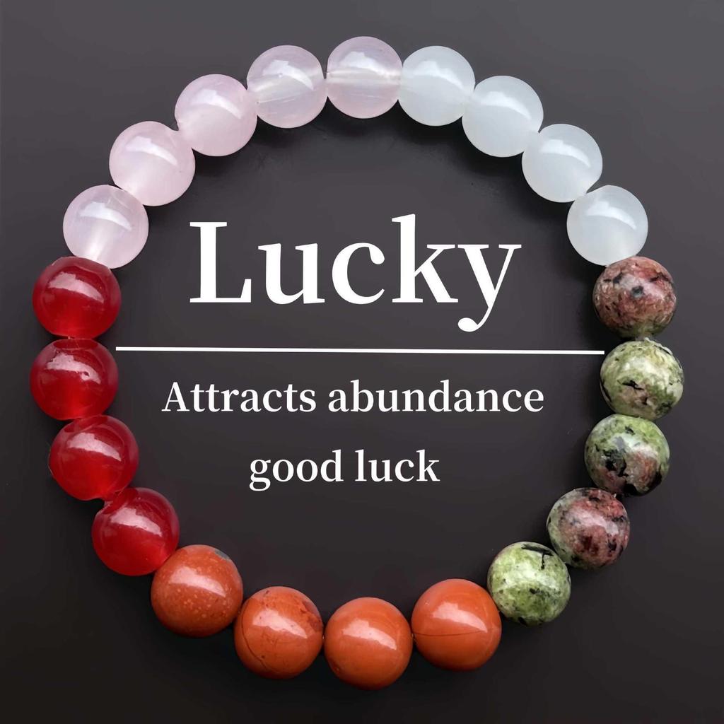 Six-Stone Natural Bracelet: Amethyst, Tiger Eye, Lapis Lazuli & More