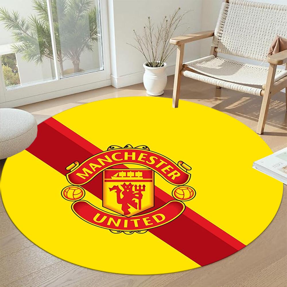 Barcelona Round Office Rug Perfect for Entryway Dining Room Dormitory Study room Antislip Round Carpet Anime Office Decor Spiritual Gift