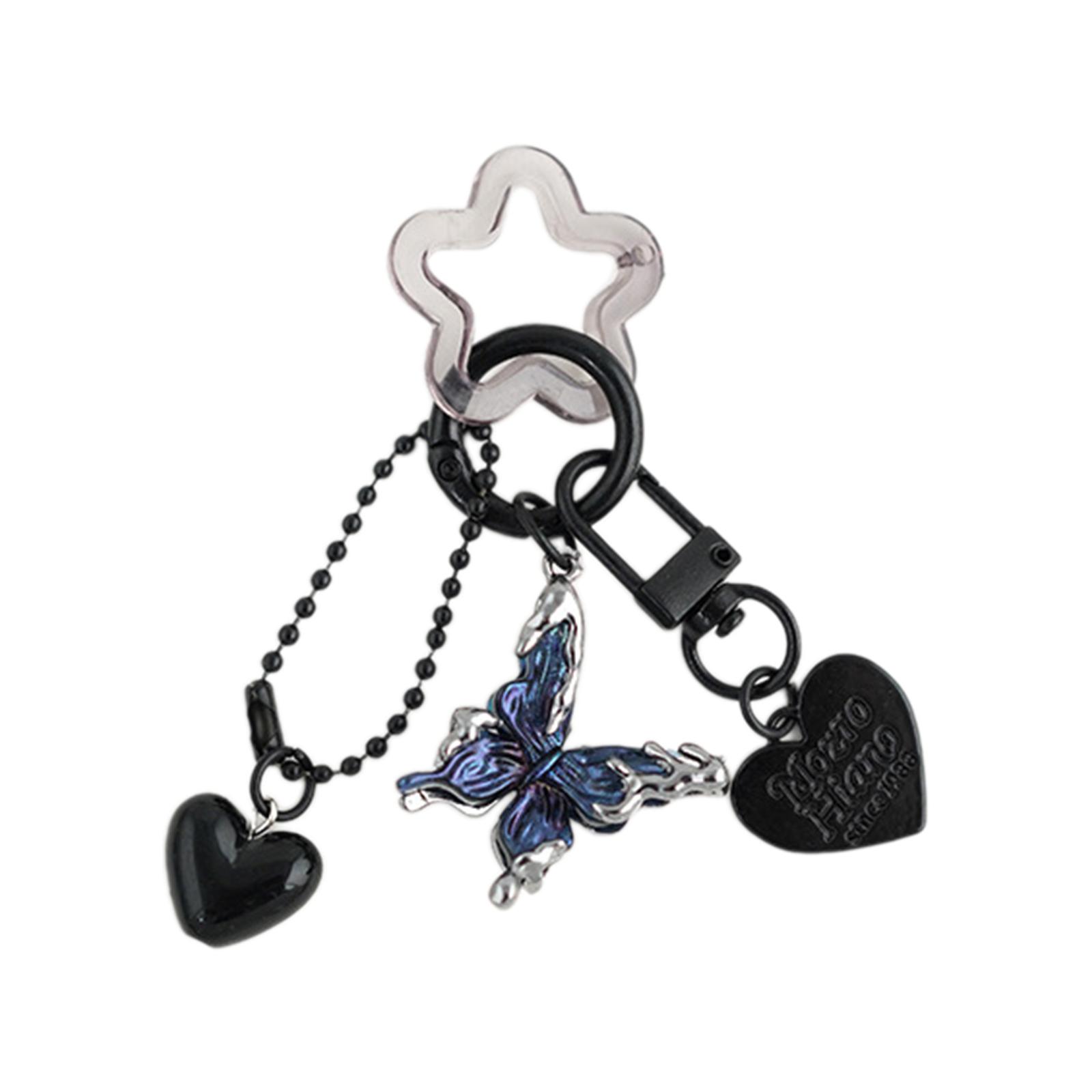 

Красочные бабочки сердце кулон брелок сплав брелок звезда сумка украшение модный аксессуар для женщин и девочек 1