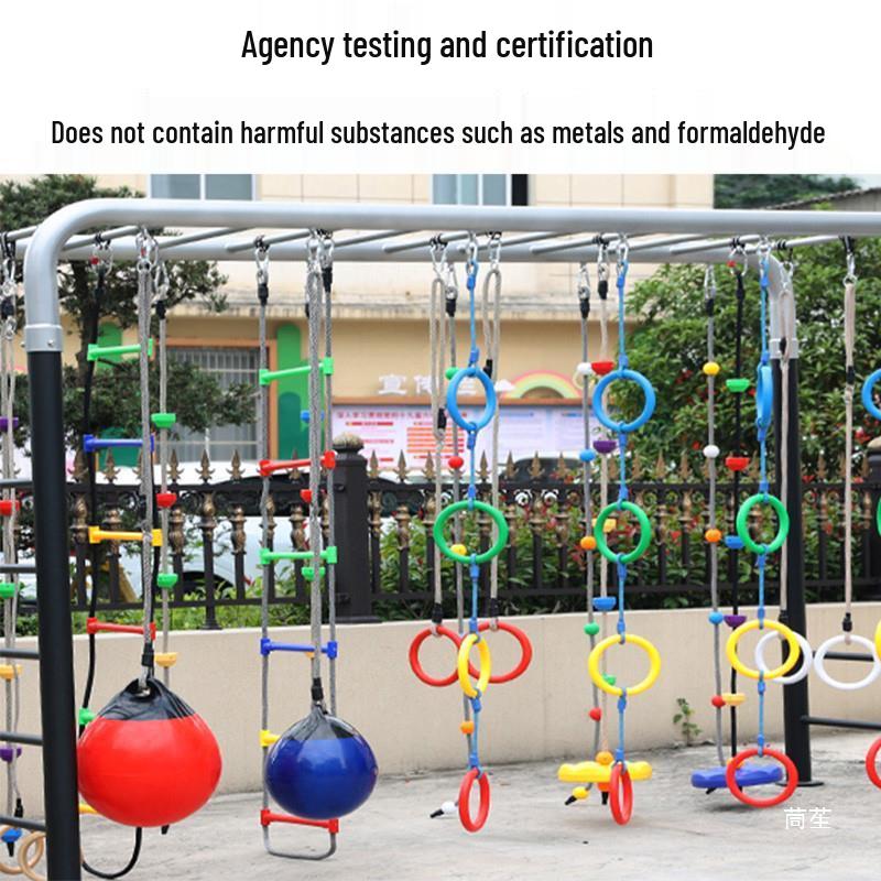 Outdoor Kids' Rope Ladder Swing for Sensory Integration and Climbing Activities