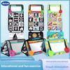 Baby Black White Mirror Cloth Book With Sensory Stimuli For Visual Development And Parent Interaction