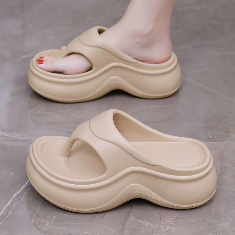 

Шлепанцы на толстой подошве женские летние для улицы высококлассные шлепанцы женские шлепанцы eva пляжные сандалии 37-38