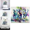 Modern Abstract Animal Art Canvas Decoration For Home Office Wall Hanging With Horses