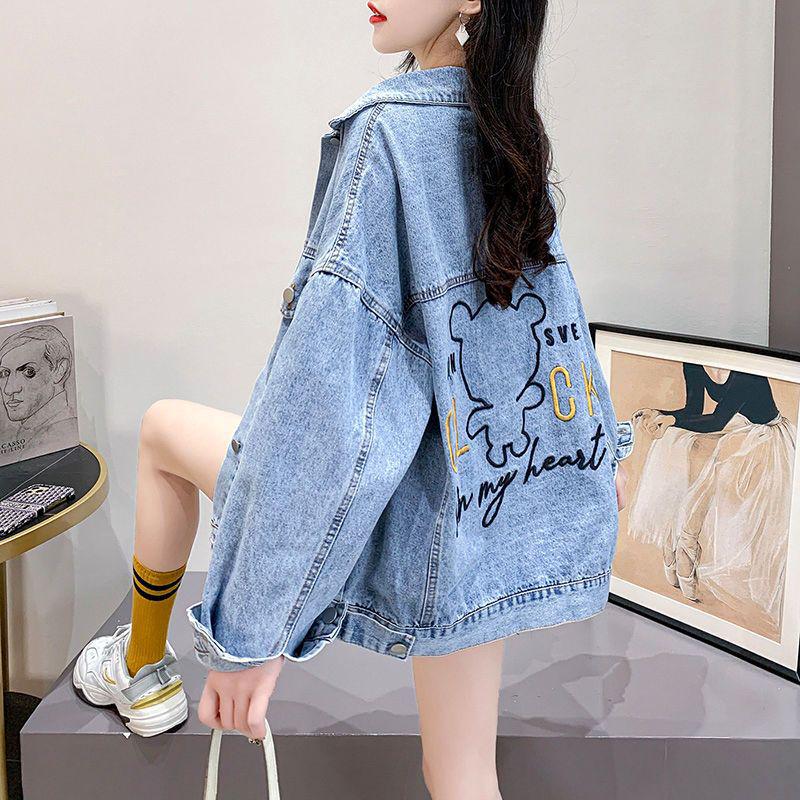 Women's Spliced Denim Jacket | 2023 Spring & Autumn | Loose-Fit, Versatile Tops