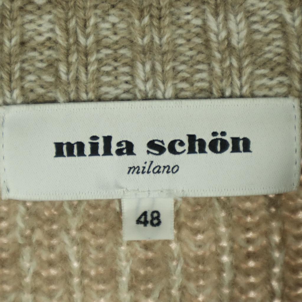 mila schon Long sleeve cashmere sweater 48 beige knit Men's Used