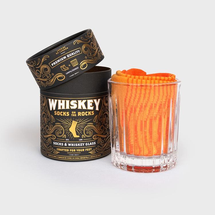 Whiskey Glass and Socks Gift Set for a Man Gadget Drinks Drinks