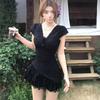 French Retro Lace Embroidered Summer Dress - Women's Slimming Waist-Cinched Two-Piece Style