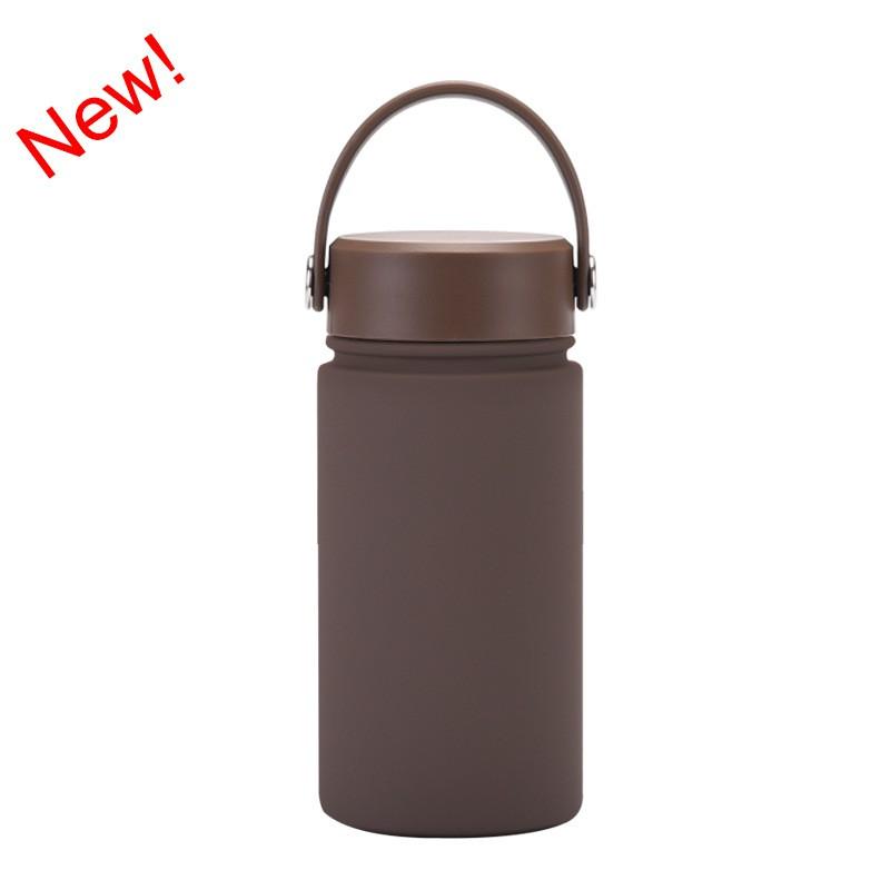 350ml Stainless Steel Vacuum Insulated Sports Water Bottle With Carry Loop 316 Inner Liner Leakproof Flip Cap