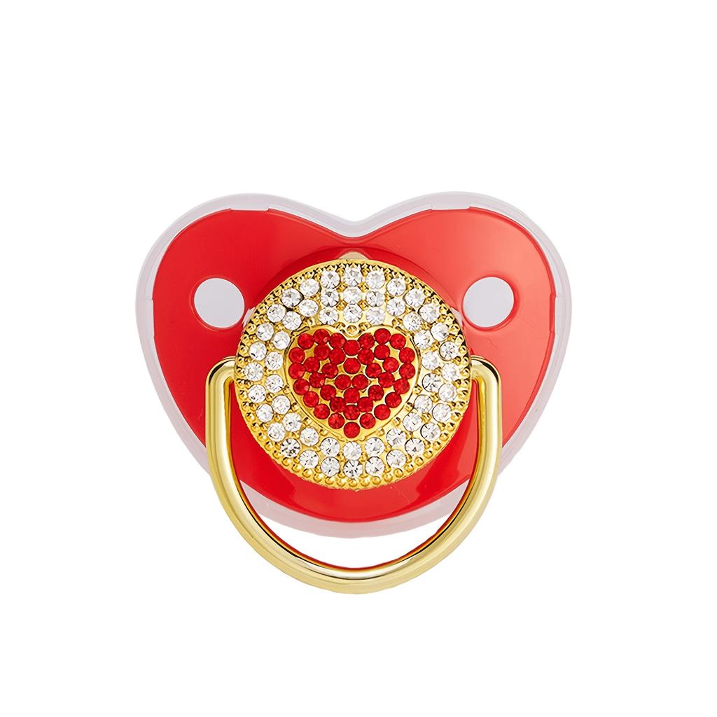 1 Sparkling Diamond-Shaped Silicone Pet Chew Toy with Dust Cover, Heart Pattern, Anxiety Relief for Dogs, Safe & Reliable, Suitable for All Breeds