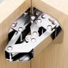 2/10PCS 90 Degree Steel Cabinet Hinges No-Drilling Buffer Hinge Kitchen Cabinet Cupboard Hinges DIY Furniture Hardware Tools