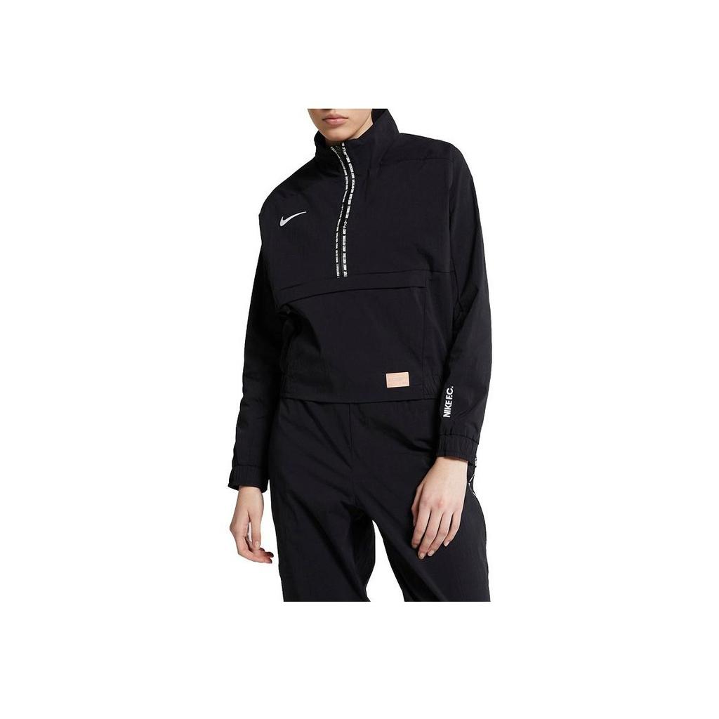 Nike Logo Print Half-Zip Jacket Women jackets Black CI1512-010