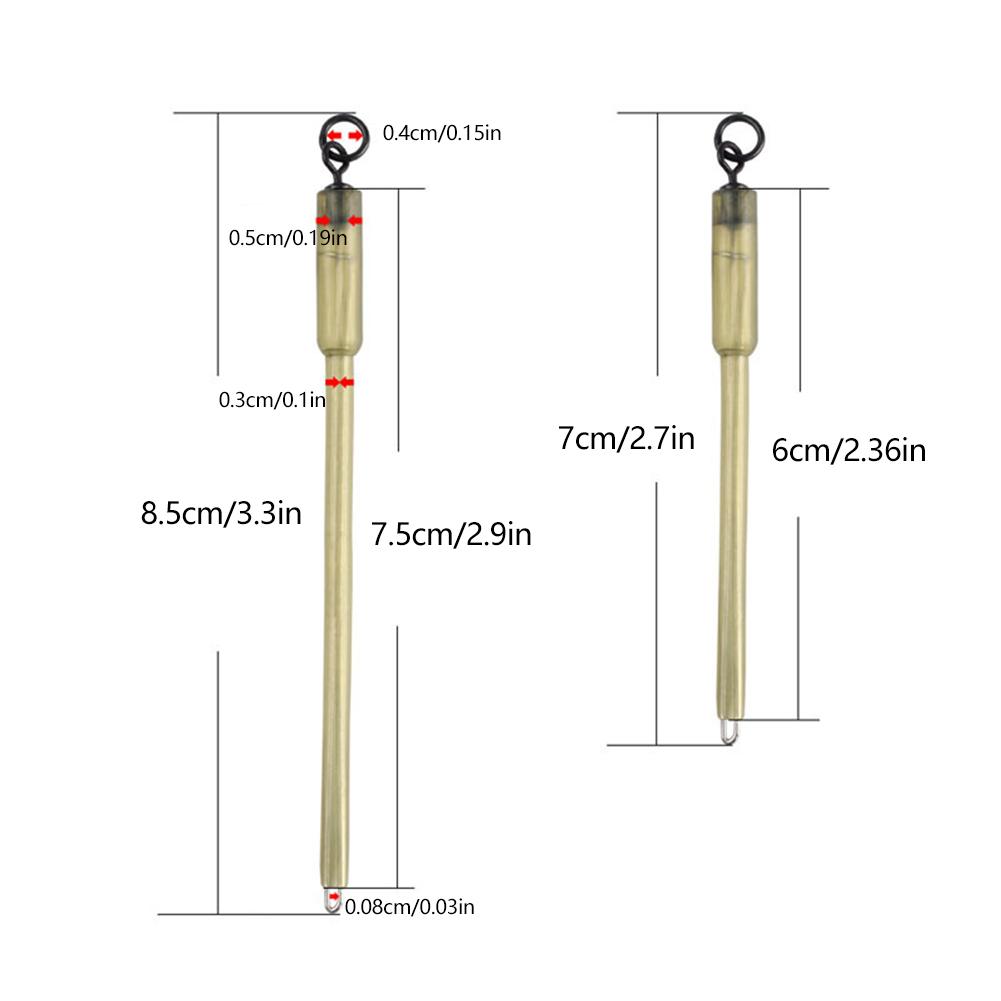 10Pcs Carp Fishing Tackle Terminal PVA Bag Stems Connector Swivels PVA Tube Bags Stems Lead Insert End Terminal Tackle Mash